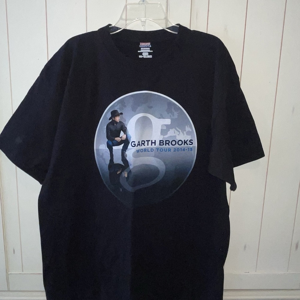 GARTH BROOKS World Tour 2014-2016 Front & Back Graphic Tee Shirt 2 XL Country